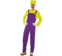 EUROCARNAVALES Disfraz de Fontanero Wario para Adulto
