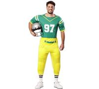 EUROCARNAVALES Disfraz de Jugador Rugby Verde para Hombre