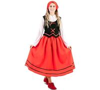 EUROCARNAVALES Disfraz de Pastora Gallega para Mujer