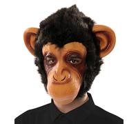 EUROCARNAVALES Máscara de Chimpancé con Pelo