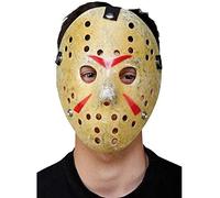 EUROCARNAVALES Máscara de Psicópata Enmascarado con Agujeros 20 cm