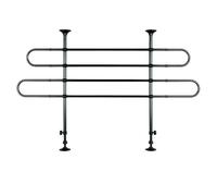 EUROCATCH Reja Separadora Coche para Perro Ajustable 90-155 cm x 75-134 cm - Barrera Maletero Universal de Acero - Instalación sin Taladro - Seguridad Transporte Mascotas SUV Familiar