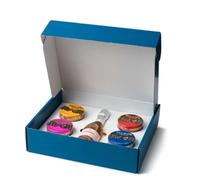 Eurocaviar - Shikran - Pack de Muestra - 4 x 50 g de Perlas de Caviar: Hueva de Mújol Negra, Hueva de Mújol Roja, Salmón Ahumado, Anchoas + 200 ml de Champán Sin Alcohol - Juego de Regalo Gourmet