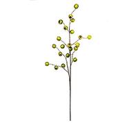 EUROCINSA Ref.14070C51 Navidad, Berries DE EUCALIPTUS, Caja de 12uds, Verde/Oro, 75cm