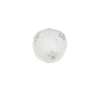 EUROCINSA Ref.27120 Bola Colgante Blanca de Rafia Brillante con Incrustaciones de piñas 10Øcm. 8uds, 10 cm