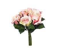 EUROCINSA Ref.87600C21 Bouquet con 7 Rosas, Caja de 3uds, Rosa, 19x28cm