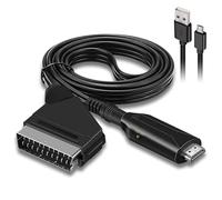 Euroconector a HDMI Convertidor 720/1080P Adaptador SCART a HDMI, Cable SCART para HDTV STB VHS Xbox PS3 Sky DVD Blu-Ray