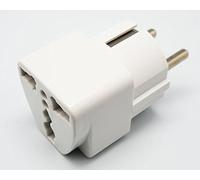 Euroconnex - Adaptador universal para España, Alemania y Francia, 250V 10-16A, modelo económico