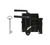 EUROELZETT G594E13000R - Cerradura derecha DM 60, 100 x 116 mm, acero lacado en negro,