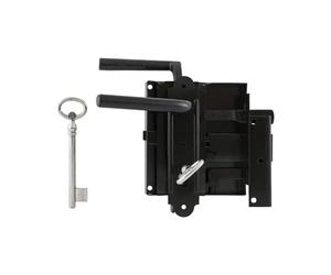 EUROELZETT G594E13000R - Cerradura derecha DM 60, 100 x 116 mm, acero lacado en negro,