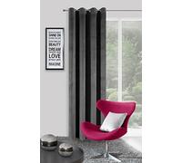 eurof irany Moderna Cortina vorhange, poliéster, 140 x 250 x 1 cm, poliéster, Gris, 140 x 250 x 1 cm