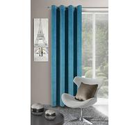 eurof irany Moderna Cortina vorhange, poliéster, 140 x 250 x 1 cm, poliéster, Turquesa, 140 x 250 x 1 cm