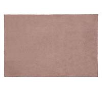 Eurofirany Alfombra Decorativa para baño, salón, Dormitorio, Cocina, Rectangular, Piel sintética, Suave, Rosa Oscuro, 50 x 70 cm