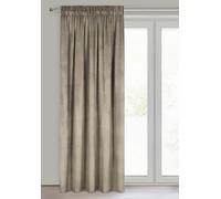 Eurofirany Cortina de Terciopelo con Cinta Fruncidora - 1 Panel, Tratamiento de Ventana Opaca, Cortinas para Dormitorio, Cocina, Sala de Estar, Súper Suave, 140x270 cm, Marrón