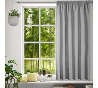 Eurofirany Cortina Lisa Monocolor - Cinta Fruncida Moderna Dormitorio salón salón habitación Infantil 1 Pieza Individual