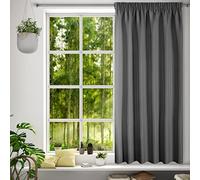 Eurofirany Cortina Lisa Monocolor - Cinta Fruncida Moderna Dormitorio salón salón habitación Infantil 1 Pieza Individual