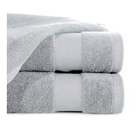 Eurofirany Juego de Toallas de baño, Toalla de Sauna, manopla de baño, Calidad de Lujo, Absorbente, 100% algodón, 400 g/m2, Pack de 3 y 6 Unidades, Gris Claro, 50X90 cm/1 Pkg. je 6 Stk.