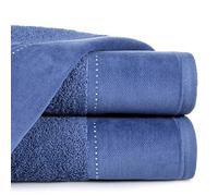 Eurofirany Karina Toalla de Mano de algodón con Piedras Brillantes y patrón Suave 6 Unidades Oeko-Tex, Azul, 50 x 90 cm