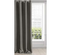 Eurofirany Logan Cortina Opaca Extralarga - 1 Unidad, Ojales, Bloquea la Luz, Oscurece la Habitación, Dormitorio, Sala de Estar, 140x270 cm, Gris Graphito