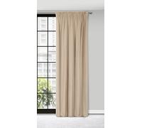 Eurofirany Pierre Cortina de Terciopelo con Cinta de Cortina - 1 Pz. Cortina Termicas Aislantes Visillo de Ventana Opaca para Dormitorio Salón Privacidad, 215 g/m², 140x300 cm, Cappuccino