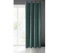 Eurofirany Pierre Cortina de Terciopelo con Ojales - 1 Pz. Cortina Termicas Aislantes Visillo de Ventana Opaca para Dormitorio Salón Privacidad, 215 g/m², 140x250 cm, Turquesa Oscura