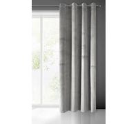 Eurofirany Pierre Cortina de Terciopelo con Ojales - 1 Pz. Cortina Termicas Aislantes Visillo de Ventana Opaca para Dormitorio Salón Privacidad, 215 g/m², 140x250 cm, Gris