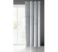 Eurofirany Pierre Terciopelo con Ojales-1 Pz. Cortina Termicas Aislantes Visillo de Ventana Opaca para Dormitorio Salón Privacidad, 215 g/m Tela Metal, Gris Claro, 140x250 cm