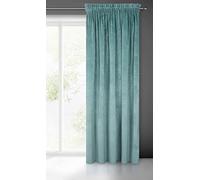 Eurofirany Villa Cortina Opaca Terciopelo con Cinta de Cortina - 1 Unidad, Panel, Suave, Clásico, Elegante, Salón, Dormitorio, Gruesa 290 g/m², 140x270 cm, Azul Marino