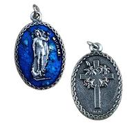 Eurofusioni Medalla chapeada plata San Miguel Arcángel - 10 piezas