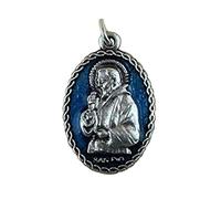 Eurofusioni Medalla chapeada Plata San Pío de Pietrelcina - 10 Piezas