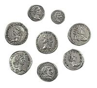 Eurofusioni Monedas Romanas Imperiales chapada Plata - Set 8 Emperadores Antigua Roma