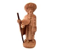 Eurofusioni San Jaime Peregrino Figura - Souvenir Peregrinos Camino de Santiago de Compostela - Estatua Resina Pintada a Mano - H 17 cm