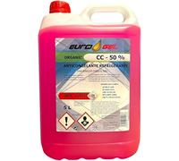 EUROGEL ANTICONGELANTE REFRIGERANTE 50% Rosa ORGANICO G12 5LT