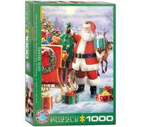 Eurographics 1000 Piezas - Papá Noel con Trineo de Simon Tread