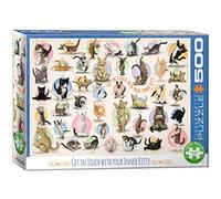 EuroGraphics 500 Piezas - Gatitos Yoga Multicolor, 6500-0991