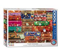 EuroGraphics- Travel Suitcases 1000-Piece Puzzle Puzle, Multicolor, 19.25" x 26.5" (6000-5468)