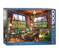 Eurographics Dominic Davison 6000-5377 Cozy Cabin - Puzzle de 1000 Piezas, Color Azul