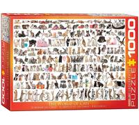 Eurographics el Mundo De Gatos 1000 Piezas Puzle Rompecabezas 680mm x 480mm ( Pz