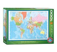Eurographics- Map of The World Globo Rompecabezas, Multicolor (A2103322)