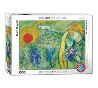Eurographics Rompecabezas Marc Chagall Les Amoureux de Vence 1000 piezas multicolor