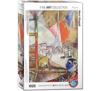 Eurographics "Marc Chagall París través de la Ventana Puzzle (1000 Piezas, Multi-Color)