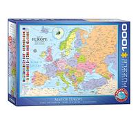 EuroGraphics Puzle (1000 Piezas) 6000-0789, diseño de Mapa de Europa