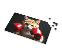 Eurographics Puzzles - Rompecabezas de 1000 piezas con diseño de gato de boxeo con guantes rojos. Libros de rompecabezas para adultos, regalos de Pascua para niños pequeños (300 piezas)