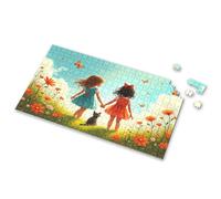 Eurographics Puzzles - Rompecabezas de 1000 piezas con dos niñas tomadas de la mano, flores, mariposas, gatos, rompecabezas de imágenes para adultos, regalos de Pascua para niños pequeños (300 piezas)