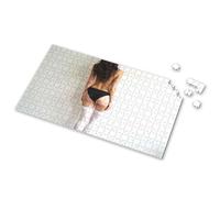 Eurographics Puzzles - Rompecabezas de 1000 piezas con una mujer en ropa interior negra y medias altas hasta el muslo. Libros de rompecabezas para adultos, regalos de Pascua para niños pequeños (1000
