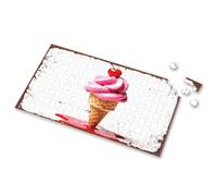 Eurographics Puzzles - Rompecabezas de 1000 piezas, un cono de helado derretido con cereza en la parte superior. Rompecabezas de imágenes para adultos, regalos de Pascua para niños pequeños (1000