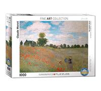 EuroGraphics- The Poppy Field by Claude Monet Rompecabezas, Multicolor, 48 x 68 cm (6000-0826)