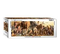 EuroGraphics- Venice Carnival Masks Dinosaurios Rompecabezas, Multicolor, 32 x 96 cm (6010-4650)