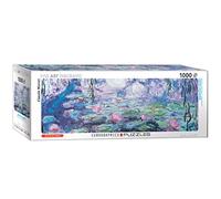 EuroGraphics- Waterlilies/Claude Monet Flores, Plantas, Hierba, Violeta, Verde, 6010-4366, Colores Surtidos, 1000