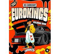 EUROKINGS Coloring Book: 90 Real Modified European Cars to Color - Perfect for Kids, Teens & Car Fans Ages 6-18